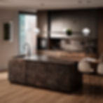 Elevating Your Space with Dark Wood and Natural Stone Kitchen Cabinets – premium kitchen materials and finishes.