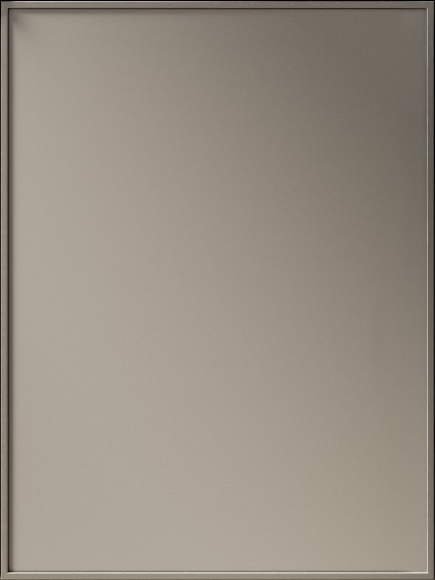 WAKUU FS thin shaker painted door used in modern LEICHT German kitchen cabinetry