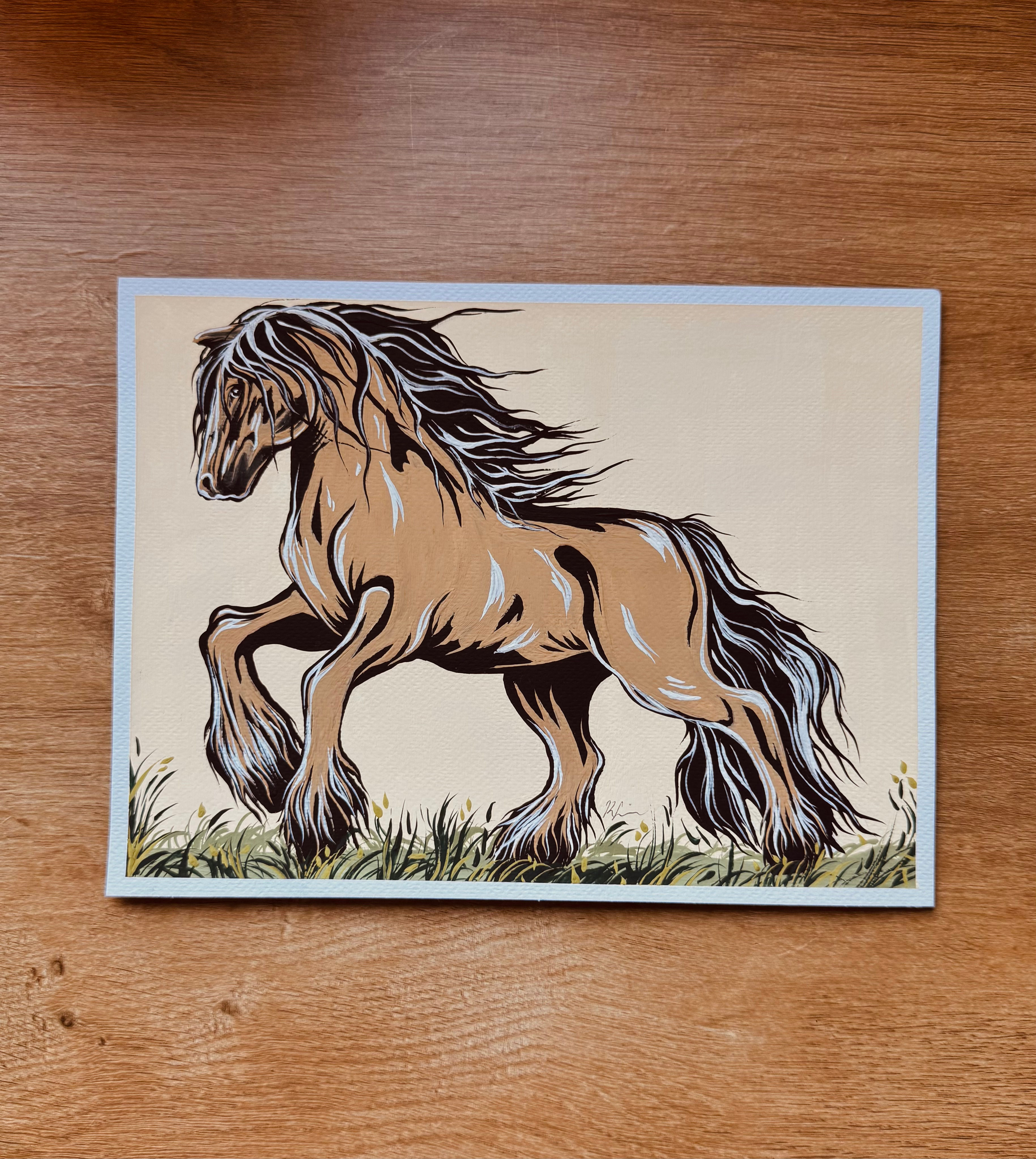 Clover the Clydesdale - Original Artwork 