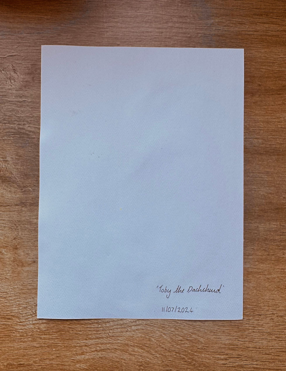Thumbnail: Toby the Dachshund - Original Artwork 
