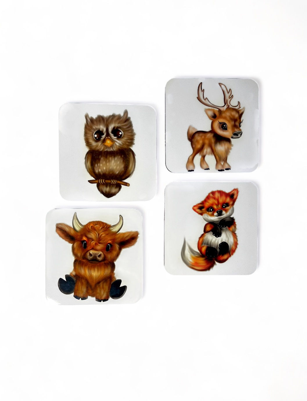 Huckleberry hedge 4 Coasters - Set of 4