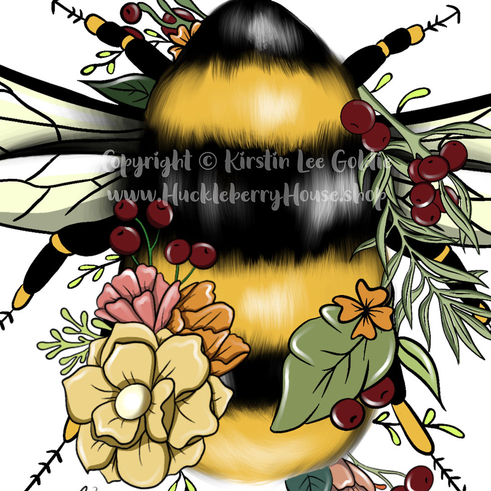 Thumbnail: Barney the Bee - A4 Print 