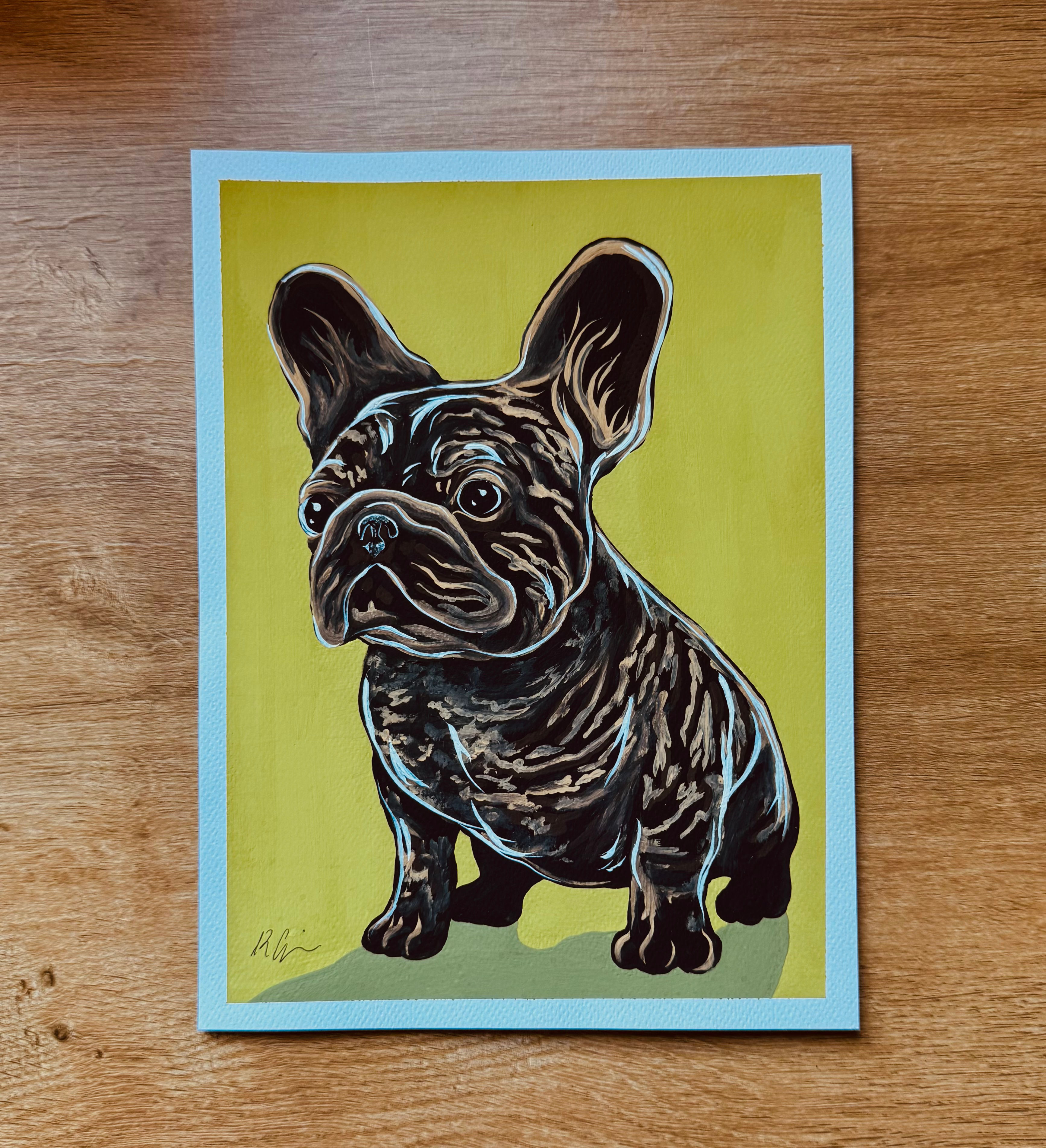 Fin the Frenchie - Original Artwork