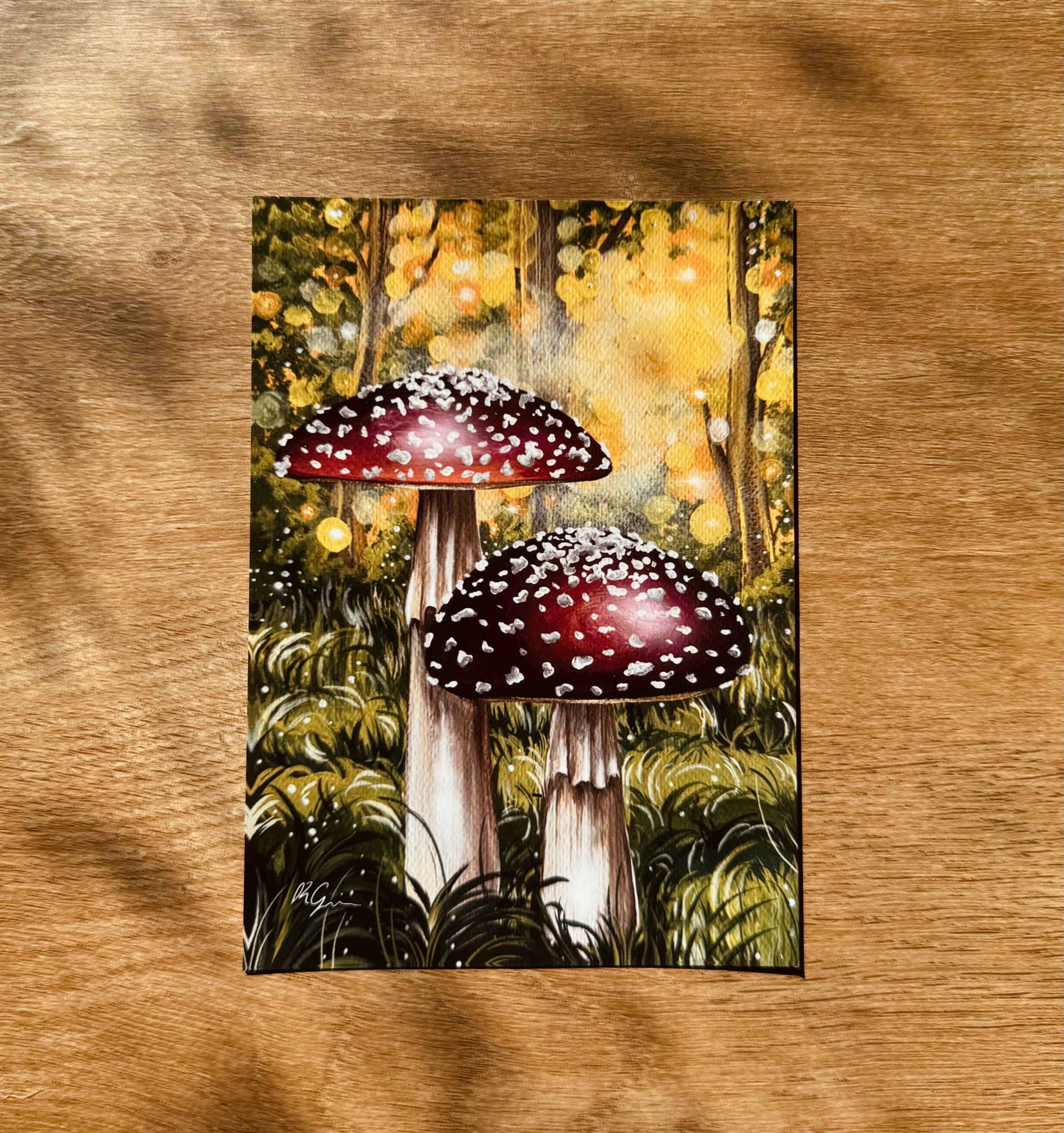 Toadstools of the Shimmering Woods - Postcard
