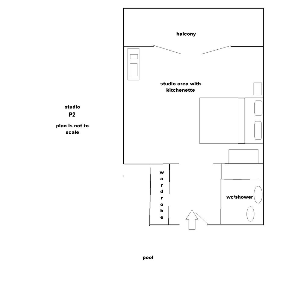 Thumbnail: Studio apartment with POOL P2