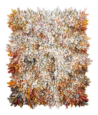 Chun Kwang Young, Aggregation19-DE094, Mixed media with Korean mulberry paper, 132x112cm, 