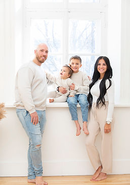 Photo de famille en studio à Québec