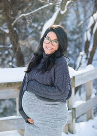 Séance photo maternité douce et naturelle