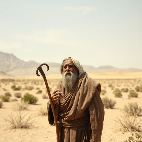 An old prophet in a desert