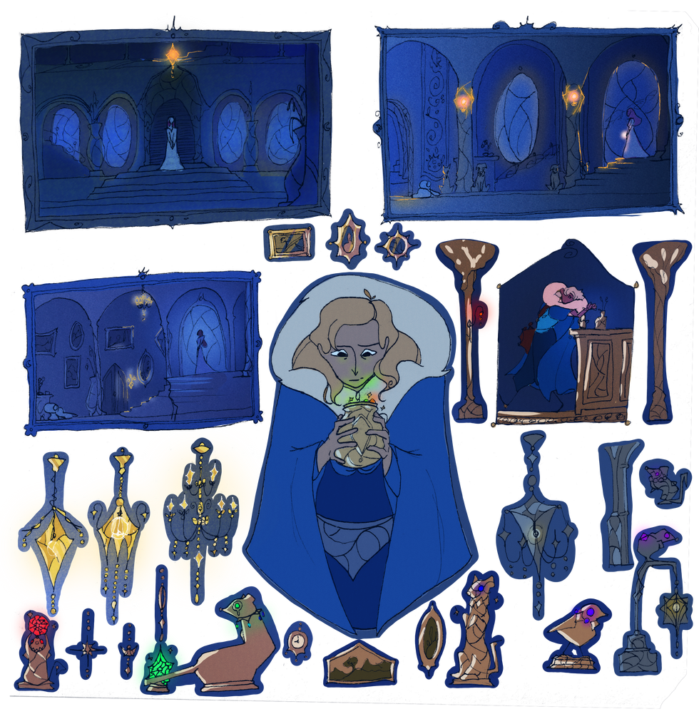 Concept Art n°3 - le Hall d'entrée