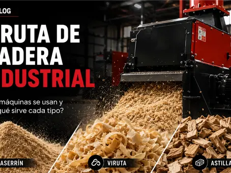 Viruta de madera industrial: qué máquinas se usan y para qué sirve cada tipo