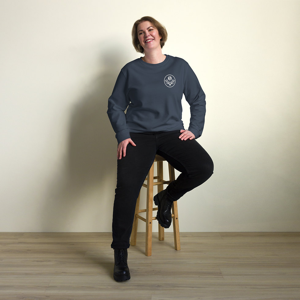 Thumbnail: Unisex “Stay Mindful, Keep Reefing” Organic Sweatshirt - French Navy