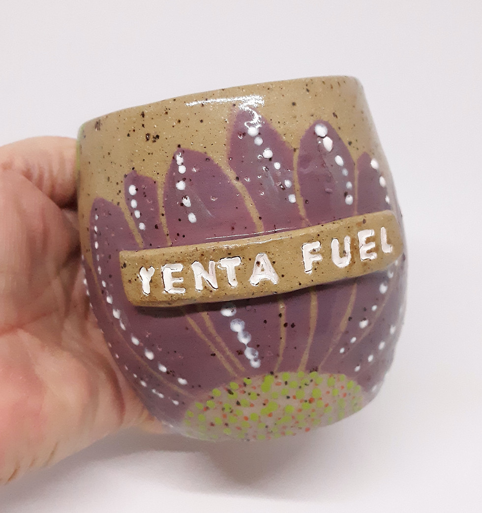 Thumbnail: "Yenta Fuel" Handmade Original Artwork Mug