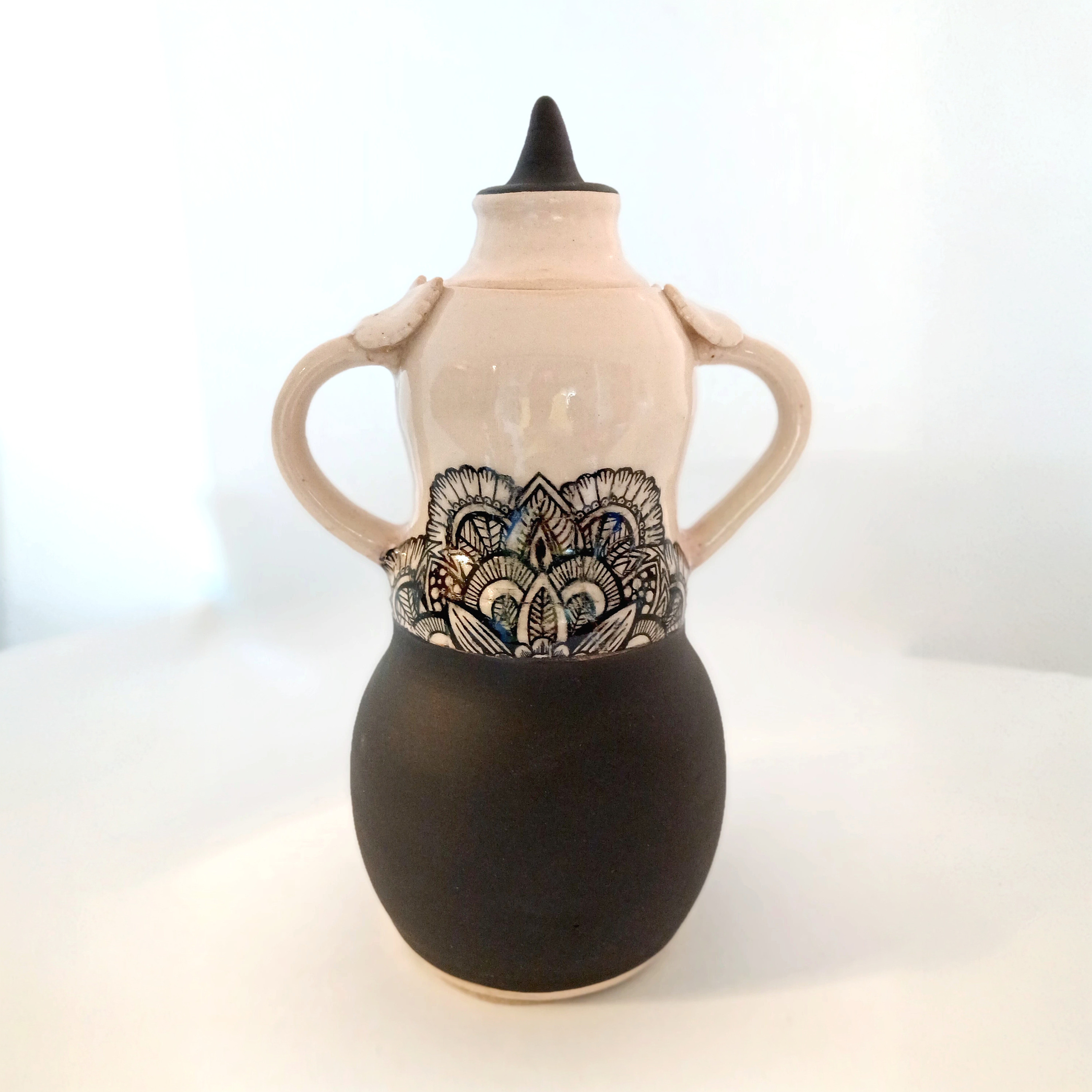 Tall Container With Mandella Design