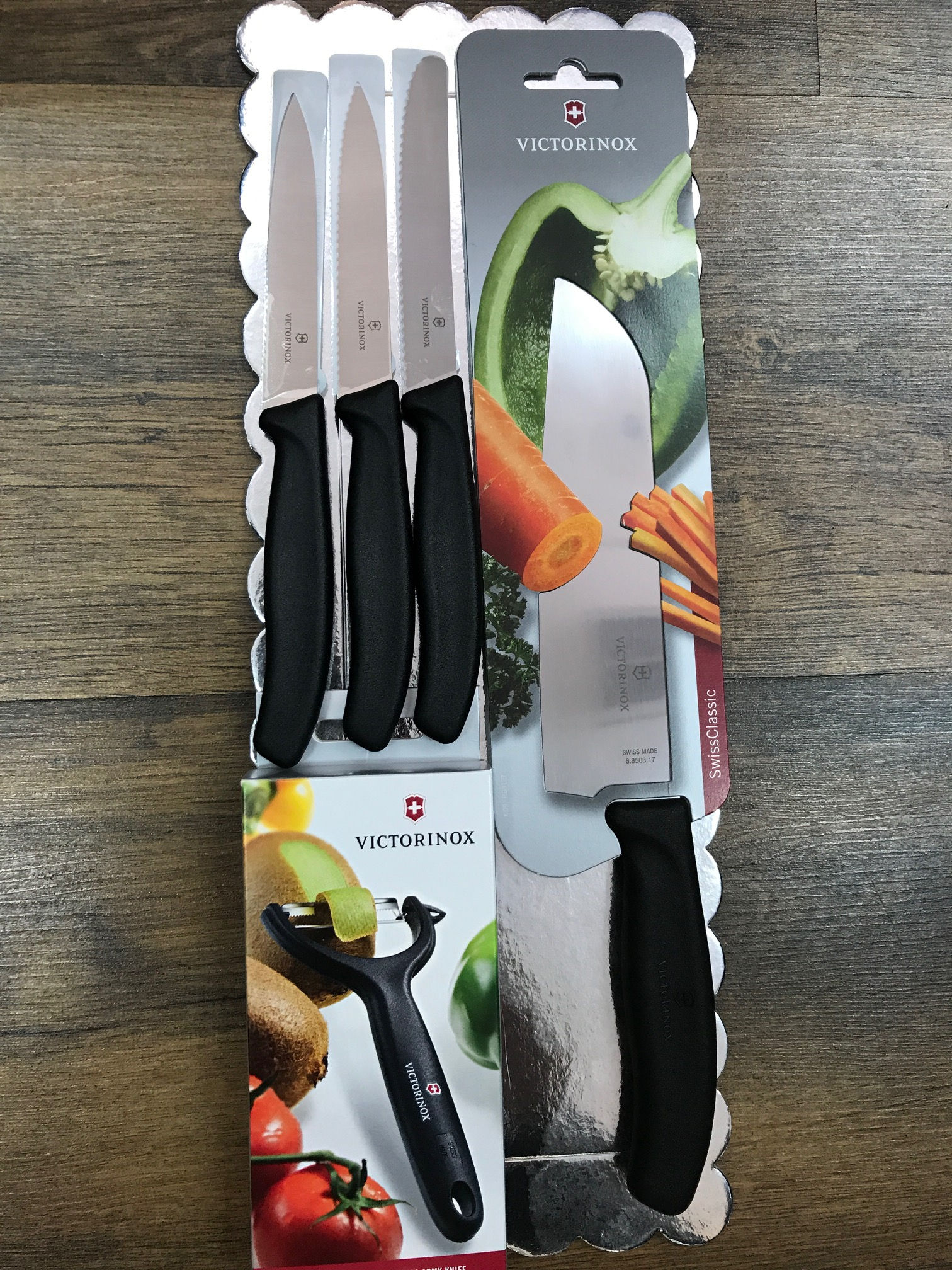 סט סכין שף שחור | Victorinox