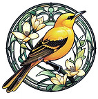 décoratif-d-oriole-jaune-l-icterus-nigro
