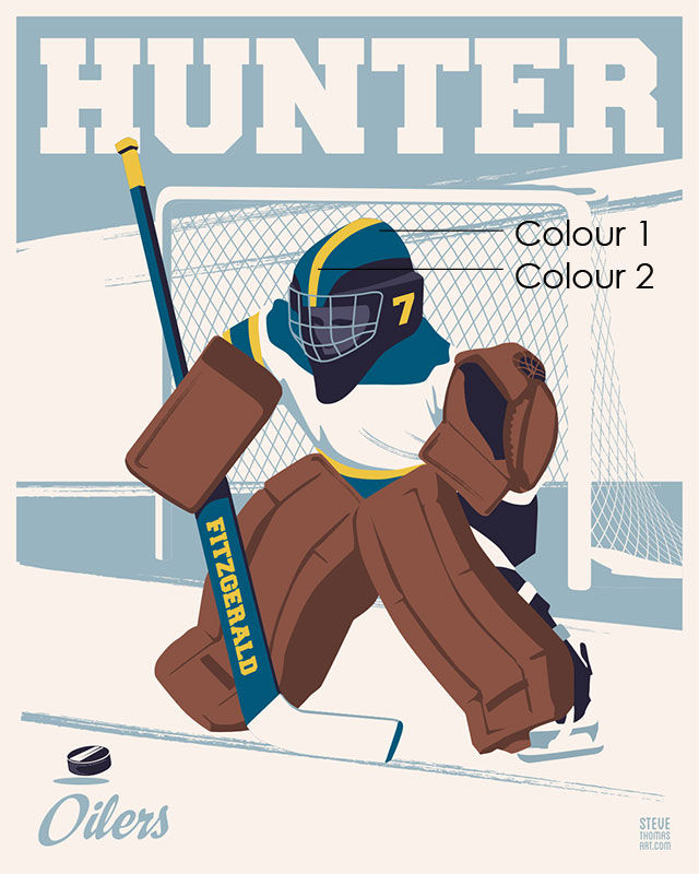 Thumbnail: Personalized Left-Hand Hockey Goalie