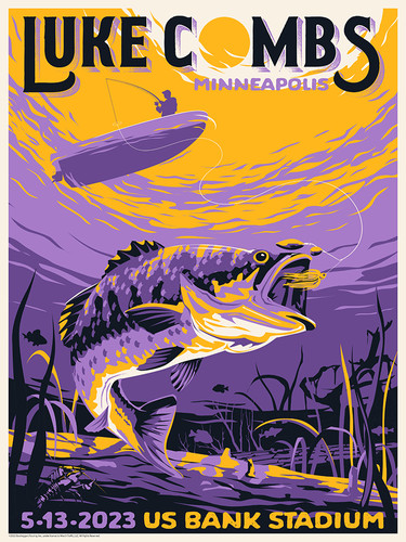 Luke Combs Minneapolis 5/13/23 artist proof | stevethomasart