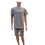 Thumbnail: UPFAB Men Heather Gray Side- Pocket T-shirt