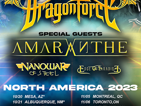 DragonForce New Album World Tour Sells Out The Summit Music Hall in Denver, Colorado Nov 14th, 2023