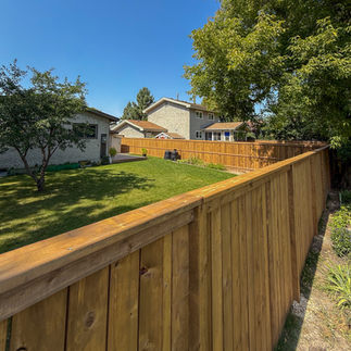 A+ fences wood fence in Charleswood, Winnipeg