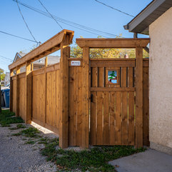 Sliding gate by A+ Fences in Winnipeg