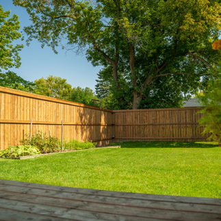 A+ fences wood fence in Charleswood, Winnipeg