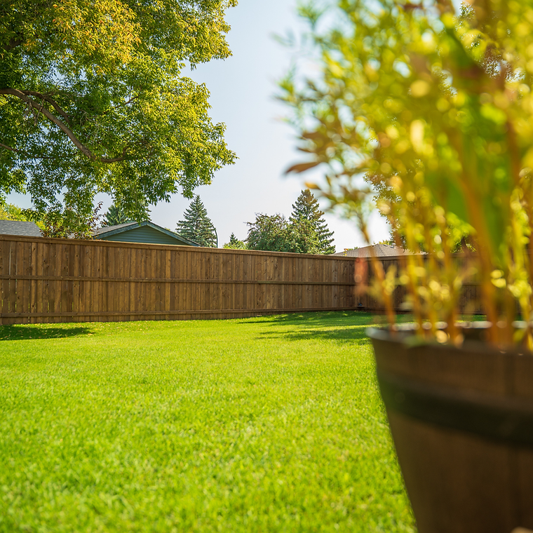 Wood fence in winnipeg by A+ Fences
