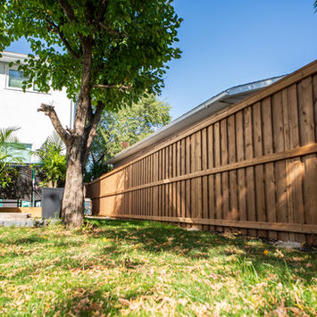 wood fence and gate by A+ Fences in Winnipeg