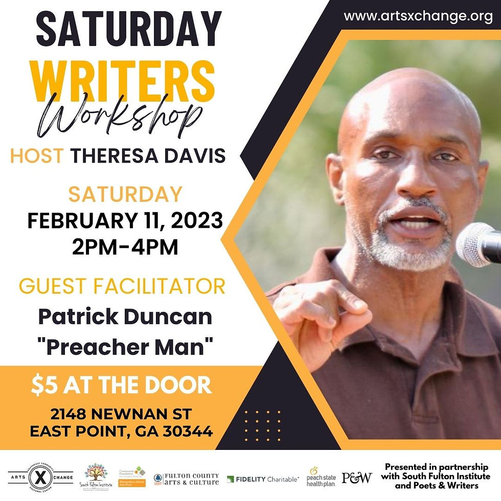 Saturday Writers Workshop-Patrick Duncan-2-11-2023