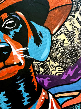 Tails of the West, Frontier Fur Traders, Ringo's My Uncle, Bryan Craig, Calgary Artist, Pet Portrait, dachshund, Dog, Dog Art