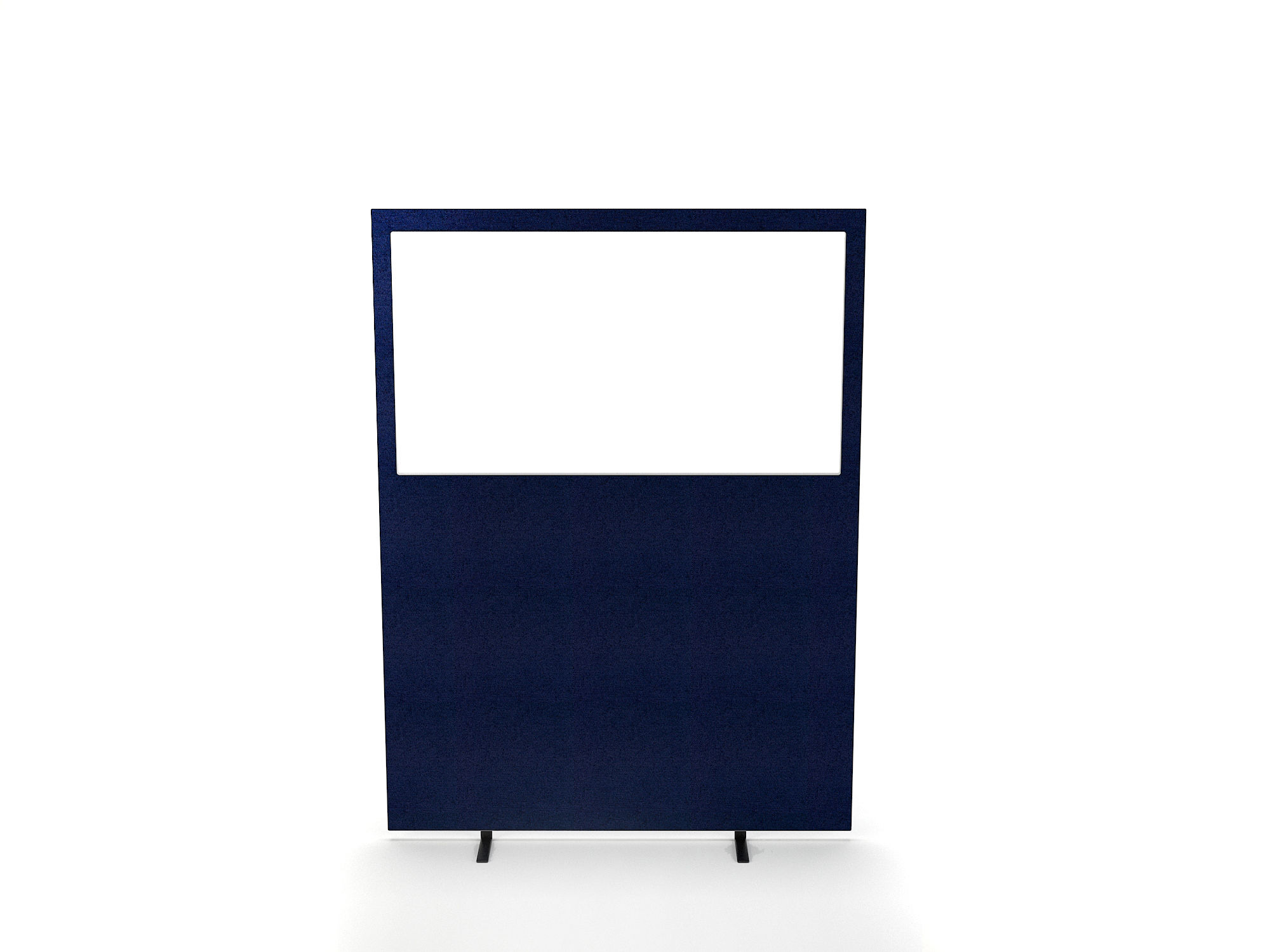 Impulse Plus Clear  1800/1600 Floor Free Standing Screen Royal Blue Fabric
