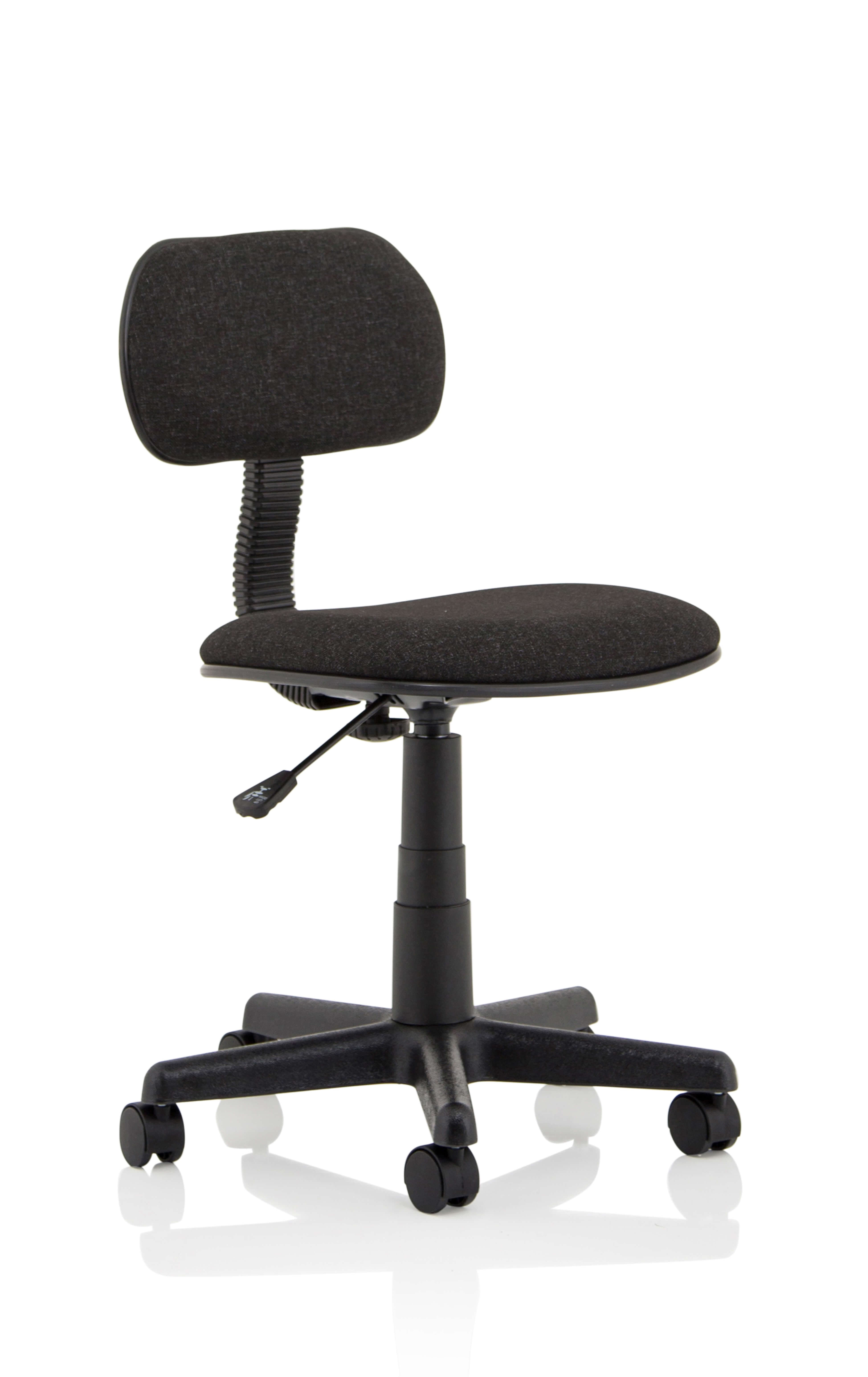 Clerk Black Fabric Typist Chair