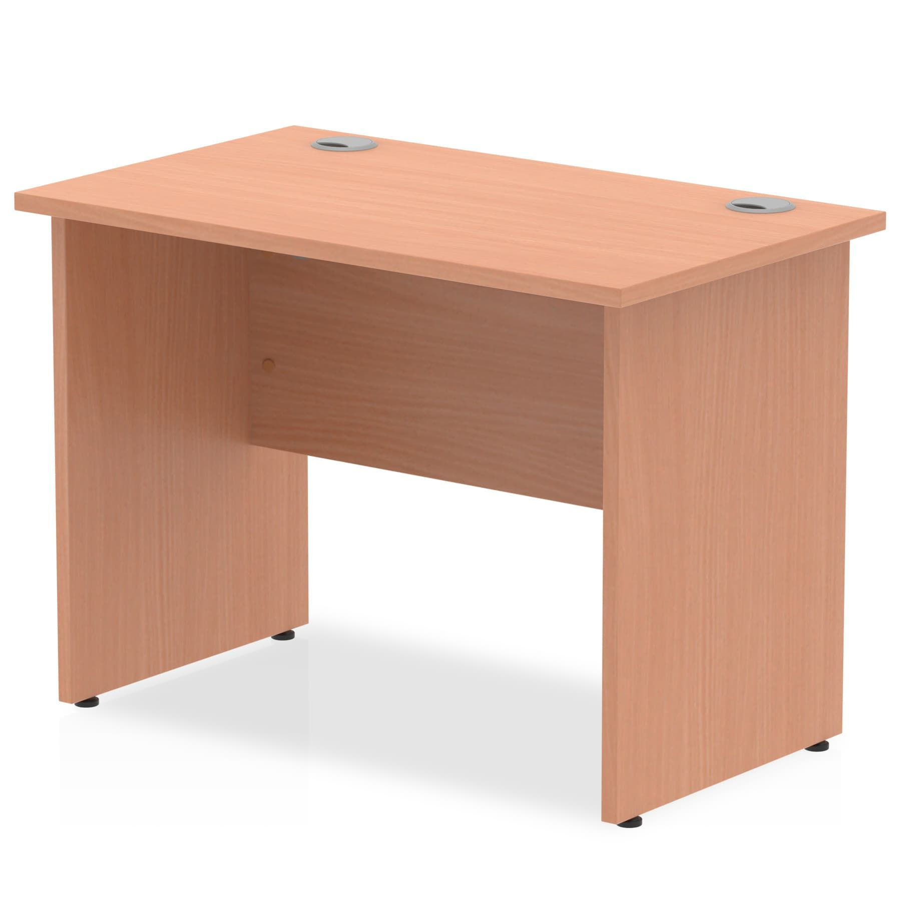 Impulse 1000/600 Rectangle Panel End Leg Desk Beech