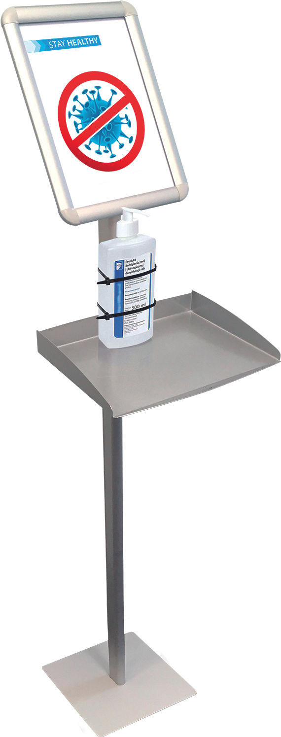 Information Display Stand with Tray, A4 format
