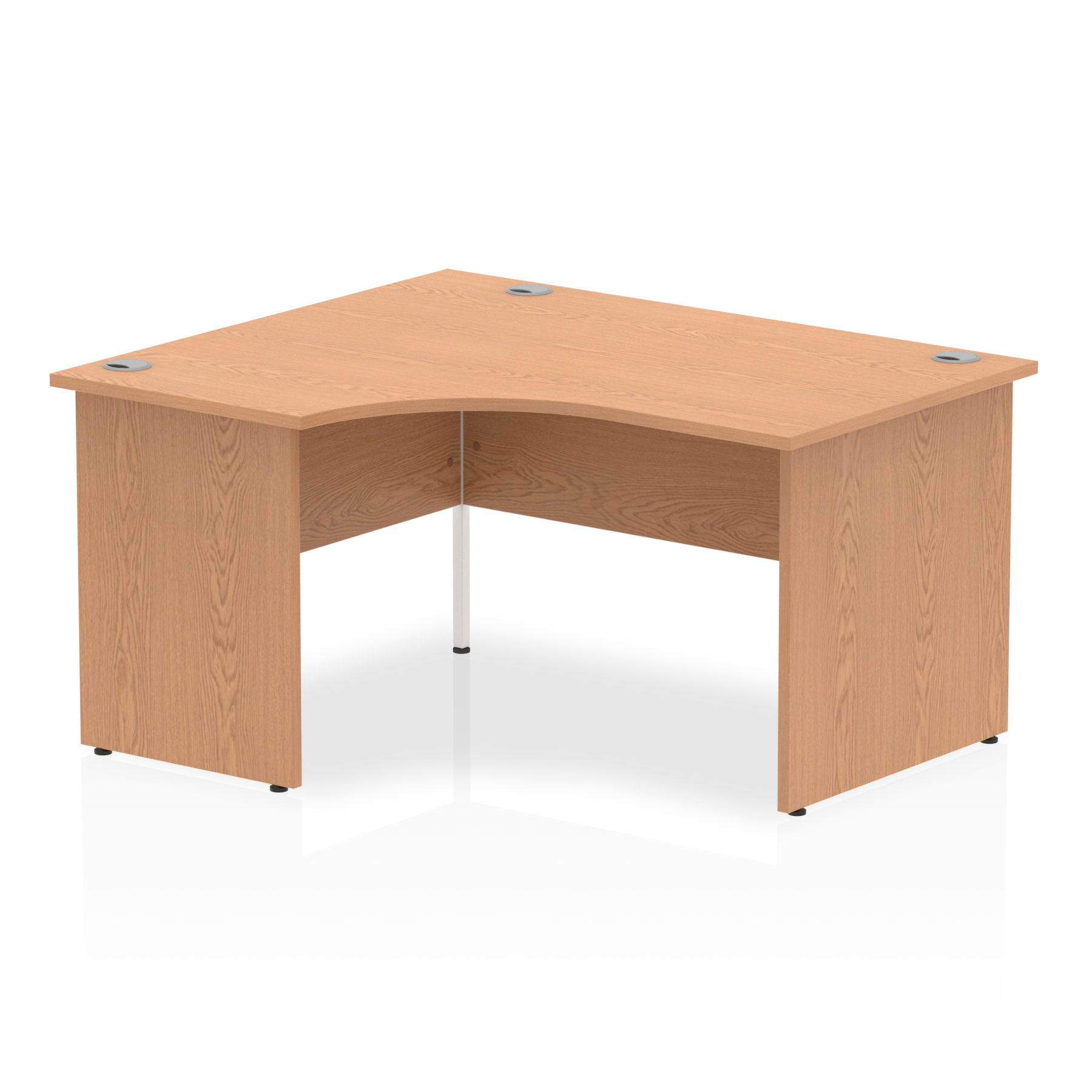 Impulse 1400 Left Hand Panel End Leg Desk Oak
