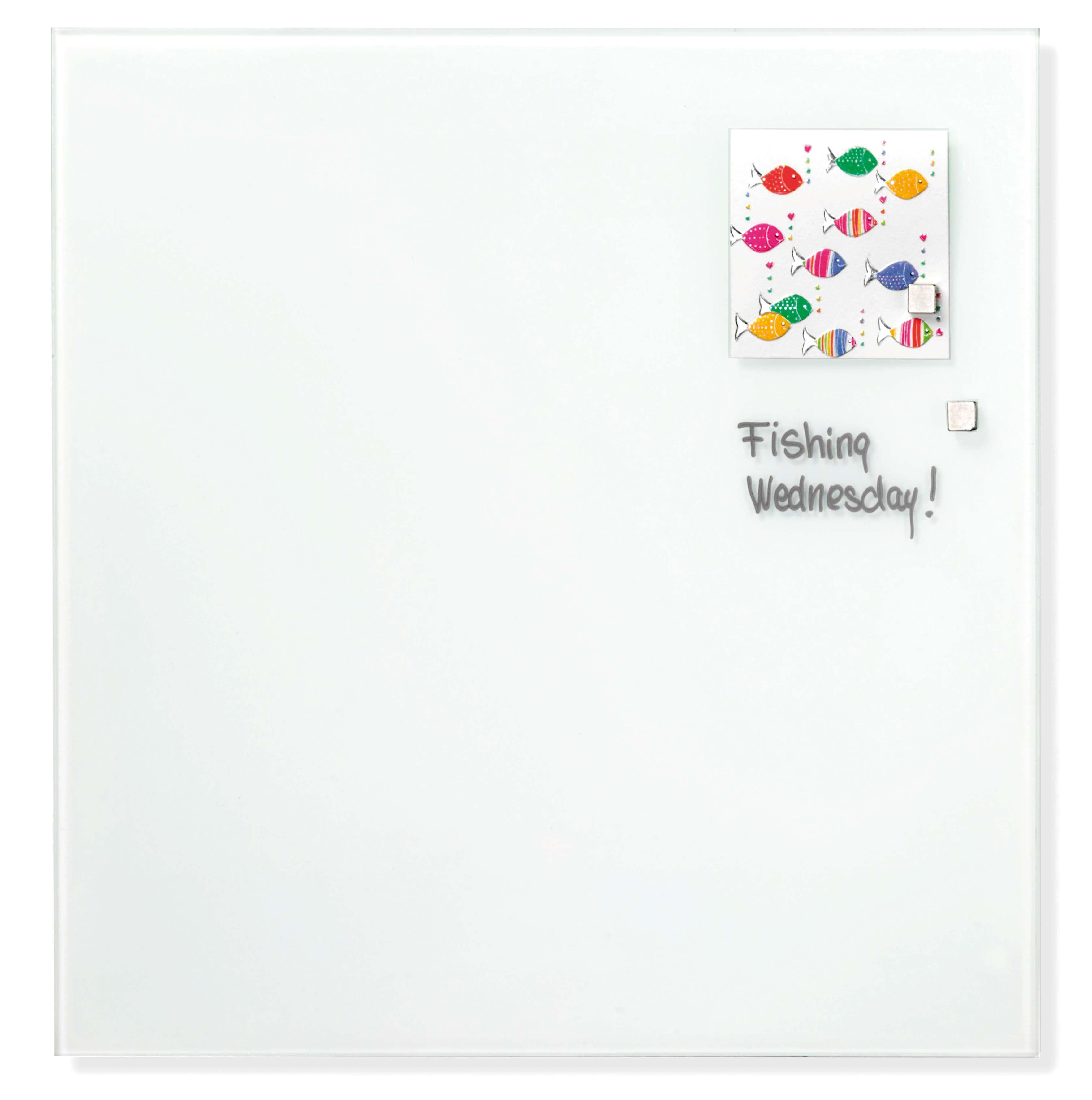 Magnetic Glass Board 120 x 120 CM White
