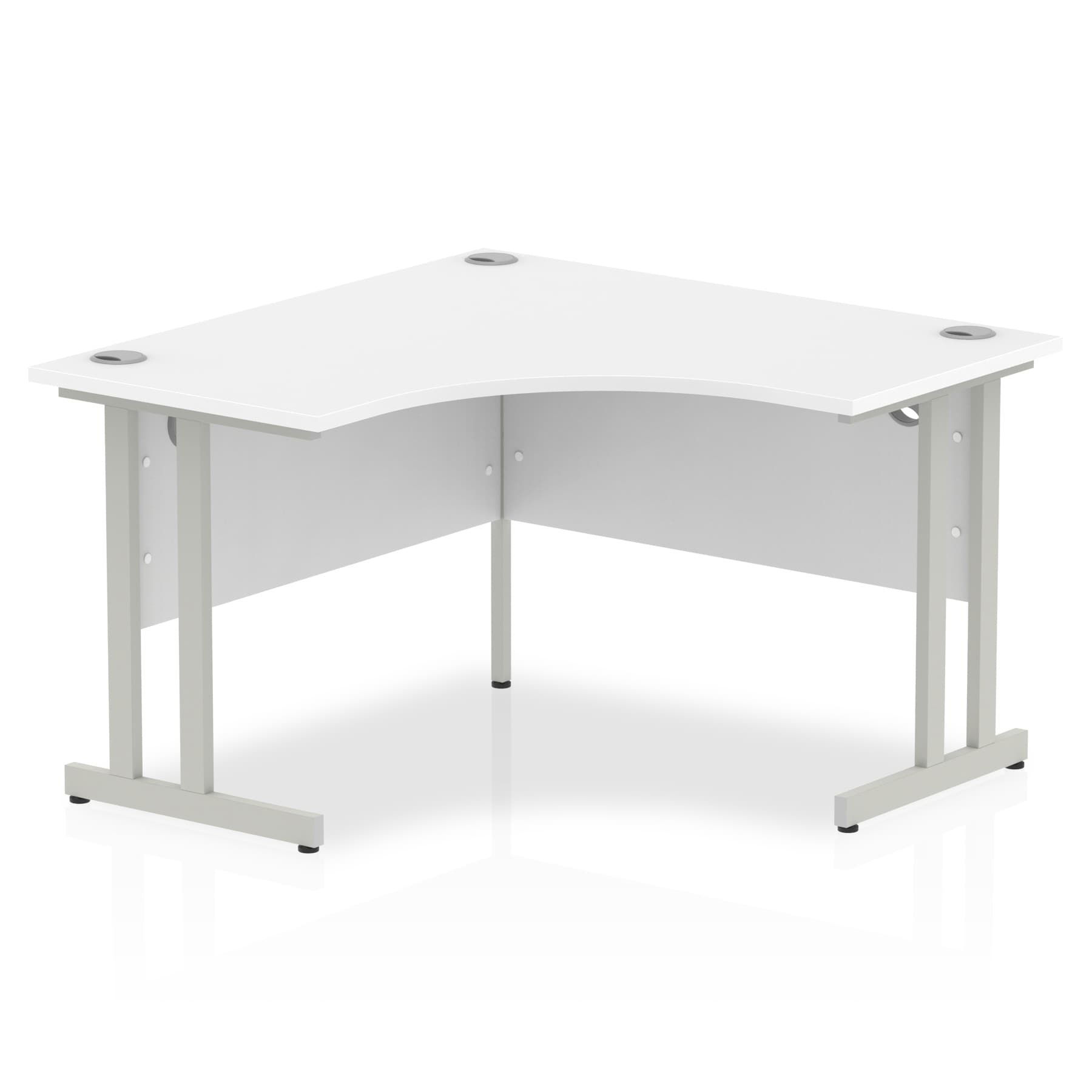 Impulse Cantilever 1200 Corner Desk White