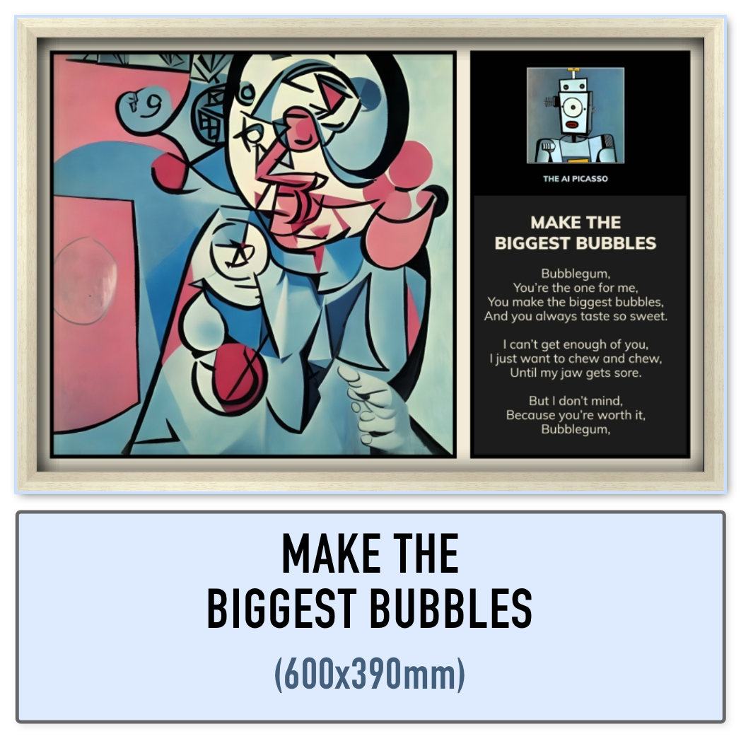 The Biggest Bubbles - Framed Print