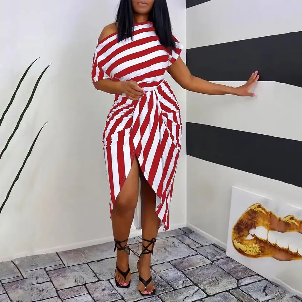Thumbnail: Women Chiffon Ruffle Printed Elegant Summer Maxi Dress