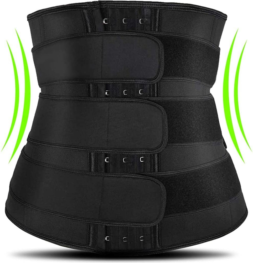 FeelinGirl Neoprene Sauna Suit Tank Top Vest with Adjustable Waist Trimmer Belt