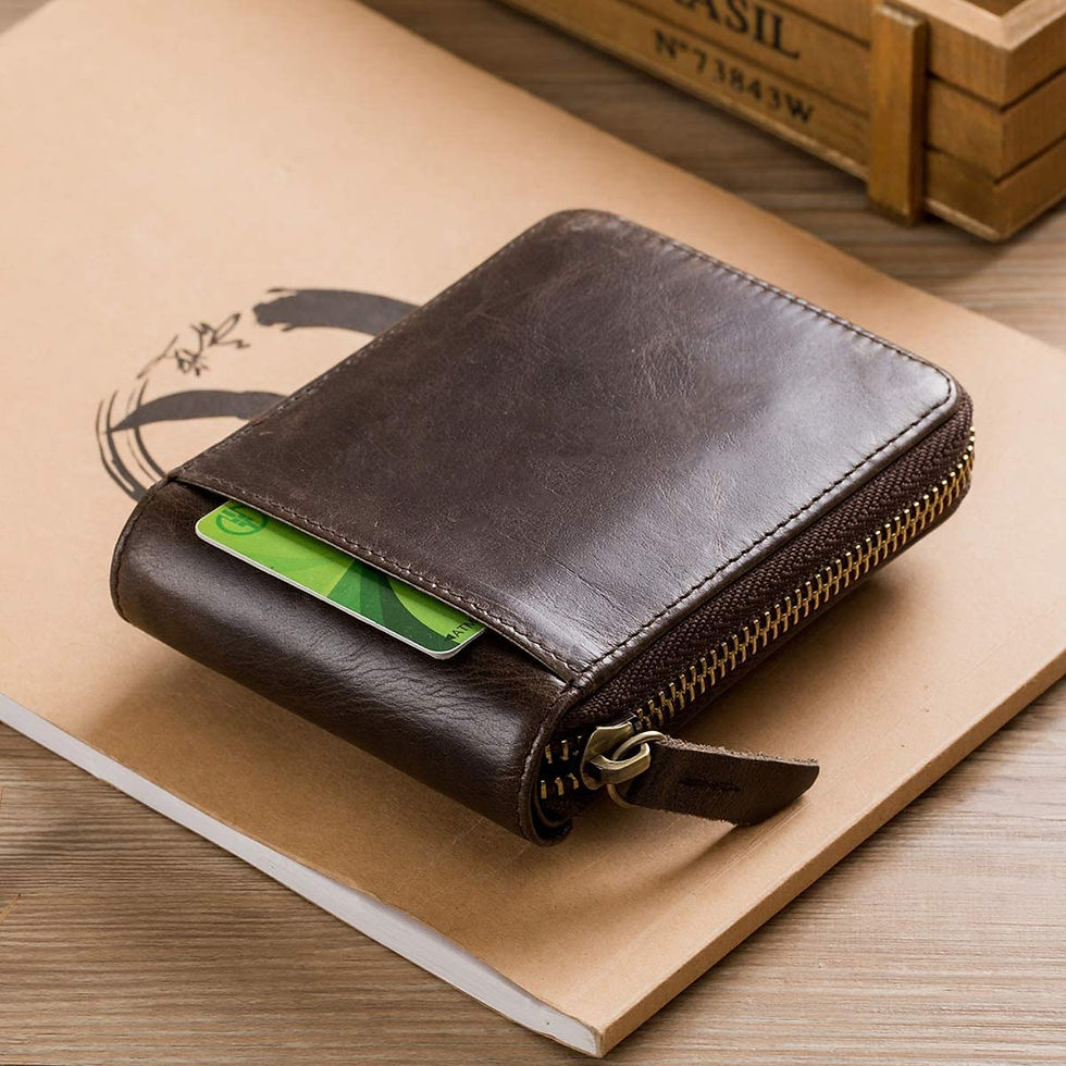 Thumbnail: BULLCAPTAIN Genuine Leather Wallet for Men Large Capacity ID Window Card Case wi