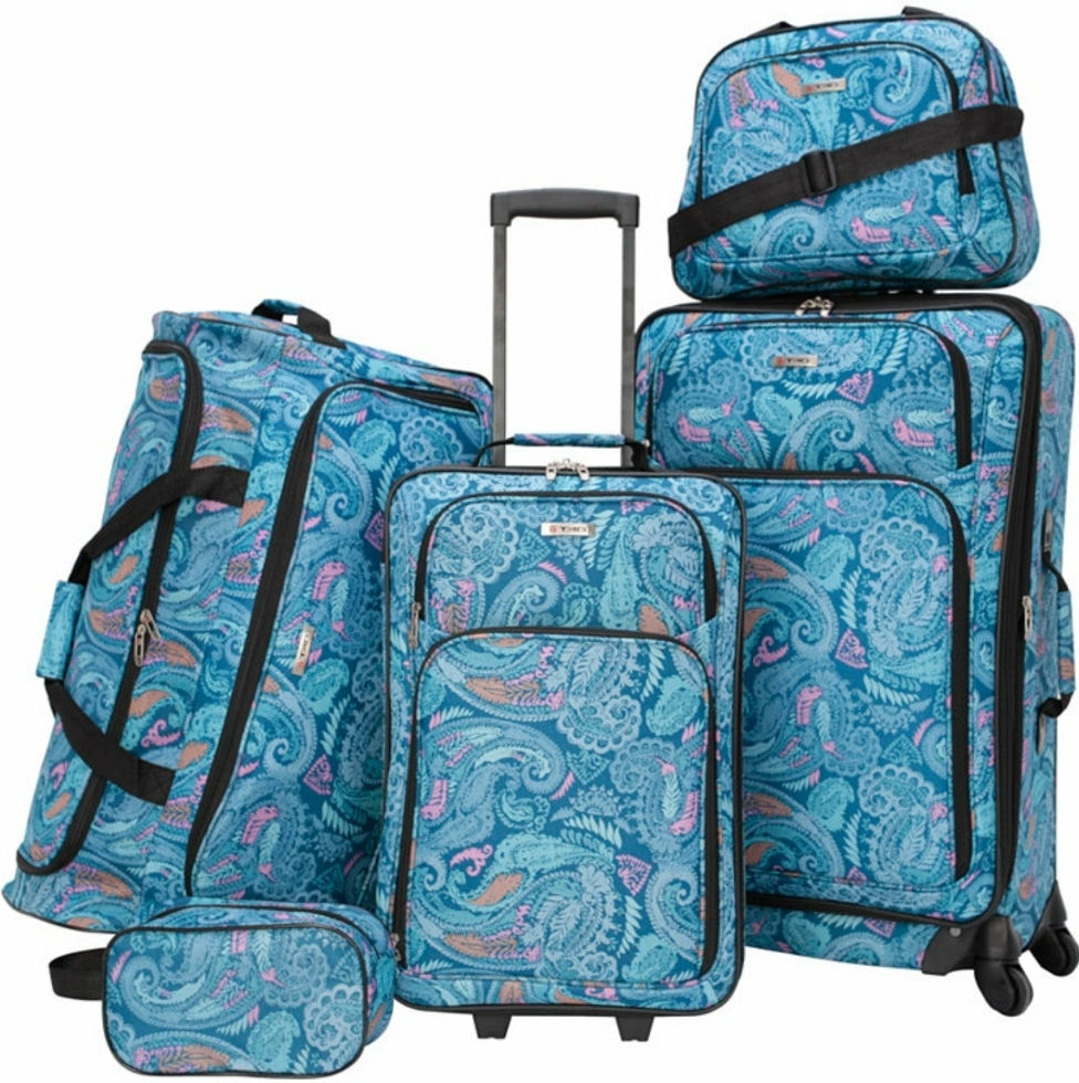 Thumbnail: Ridge field 5 pieces  soft side luggage set