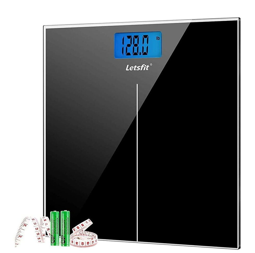 Letsfit Digital Body Weight Scale, Bathroom Scale with Large Backlit Display, St