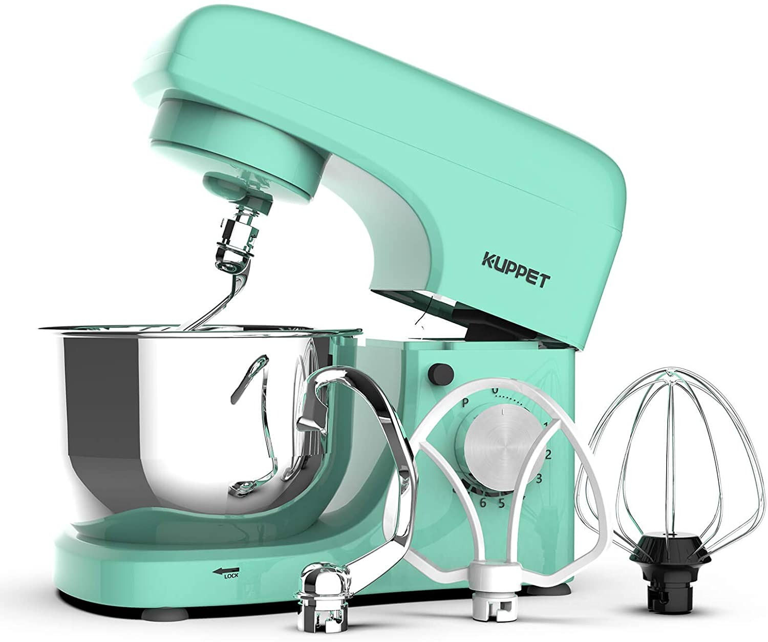 Kuppet Stand Mixers, 8-Speed Tilt-Head Electric Food Stand Mixer with Dough Hook