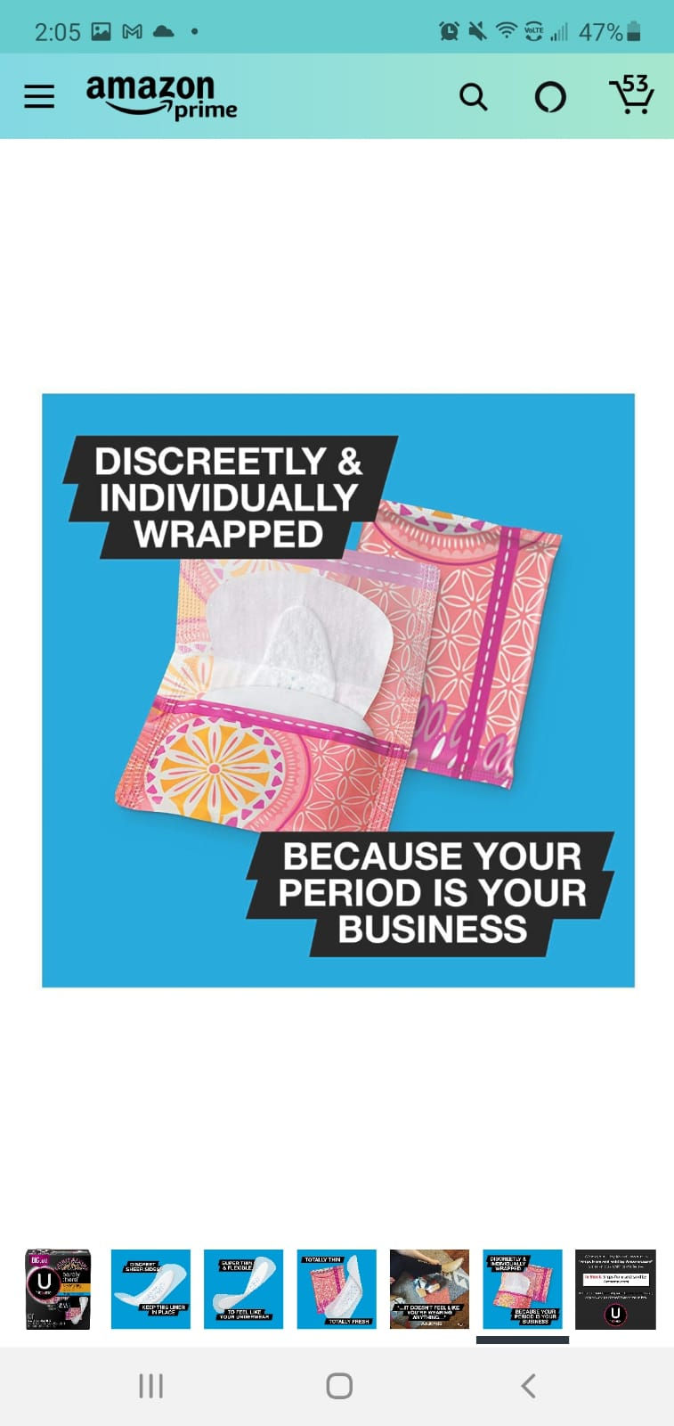Thumbnail: by Kotex Barely There Liners, Light Absorbency, Regular, Fragrance-Free, 100 Cou