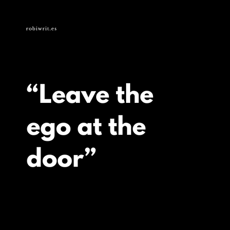 On Egos in the Room