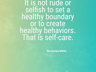 Healthy behaviors create healthy boundaries