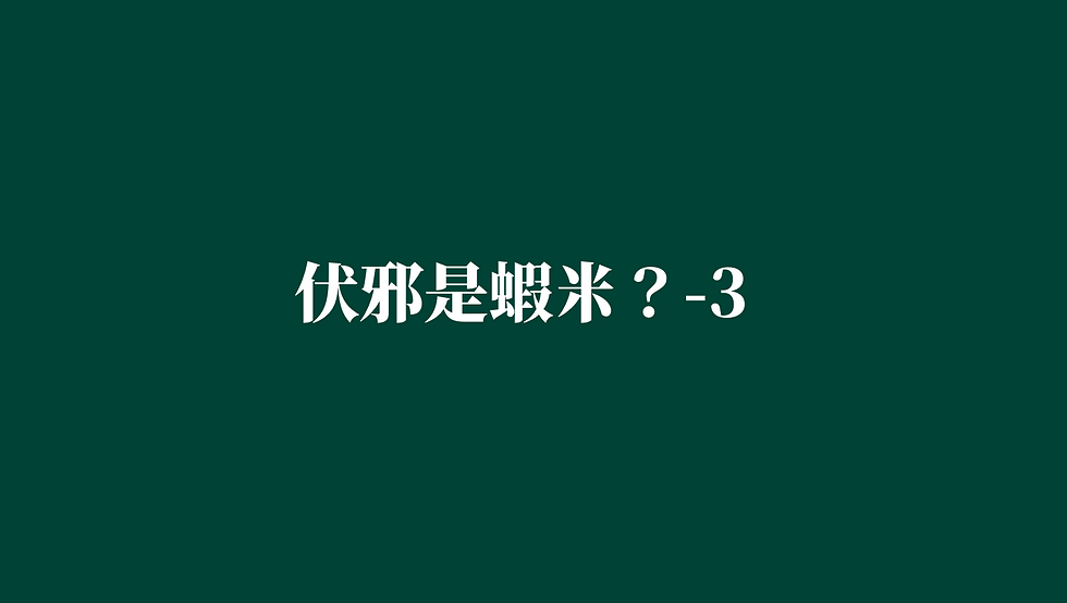 [伏邪是蝦米？-3]