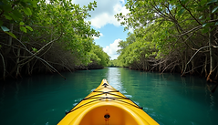 Passeio de caiaque pelos manguezais de Paraty com guias locais